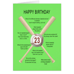 23rd birthday baseball jokes
