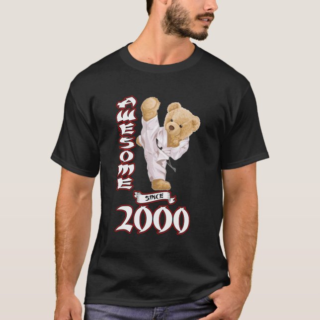 23Rd Birthday Men Women 2000 Awesome Karate Judo B T-Shirt (Front)