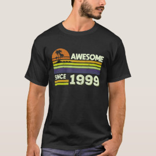 23rd Birthday Men Women Awesome Since 1999 23 Year T-Shirt
