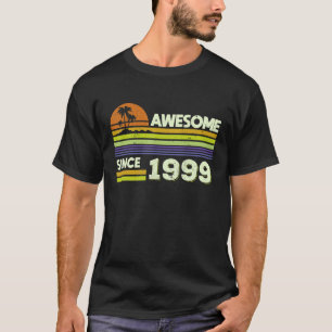23rd Birthday Men Women Awesome Since 1999 23 Year T-Shirt