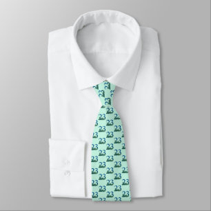 23rd Birthday or Anniversary Peacock Feathers Tie