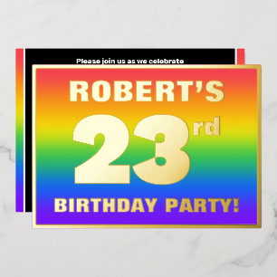 23rd Birthday Party: Fun, Colourful Rainbow Patter