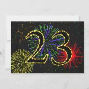 23rd birthday party invitate invitation