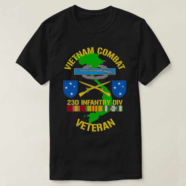 23rd Infantry Division  Vietnam Combat Veteran Pre T-Shirt (Design Front)