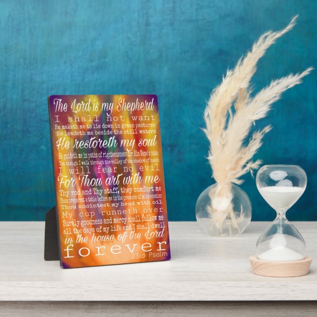 23rd Psalm - Forged in the Fire Plaque (Side)