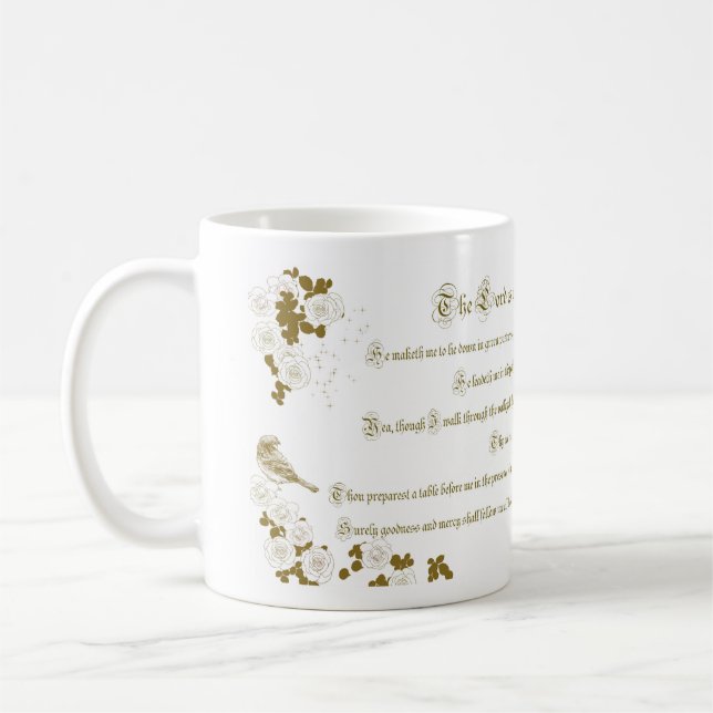 23rd Psalm Mug - The Lord is my Shepherd  (Left)