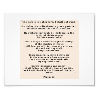 23rd Psalm Photo Print