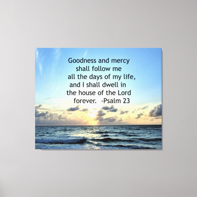 23RD PSALM SUNRISE PHOTO DESIGN CANVAS PRINT (Front)