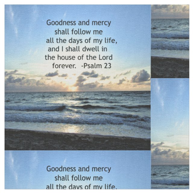 23RD PSALM SUNRISE PHOTO DESIGN FABRIC (Close Up)