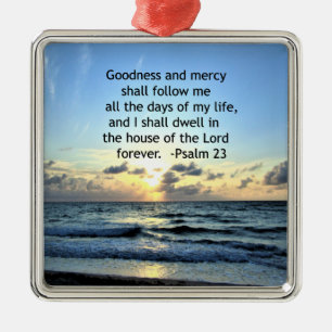 23RD PSALM SUNRISE PHOTO DESIGN METAL ORNAMENT