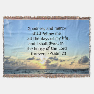 23RD PSALM SUNRISE PHOTO DESIGN THROW BLANKET