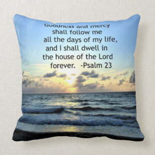 23RD PSALM SUNRISE PHOTO DESIGN THROW PILLOW