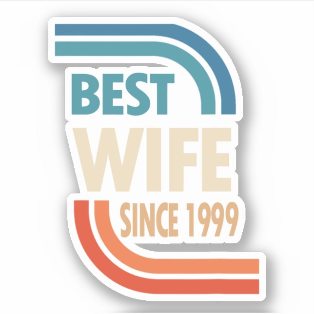 23rd Wedding Anniversary Best Wife Since 1999 (Front)