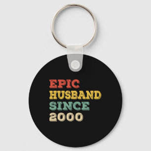 23rd Wedding Anniversary for Him Epic Husband Sinc Keychain