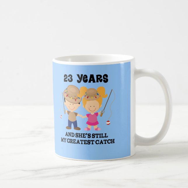 23rd Wedding Anniversary Gift For Him Coffee Mug (Right)