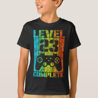 23th Birthday Male Gamer Full Level 23 T-Shirt
