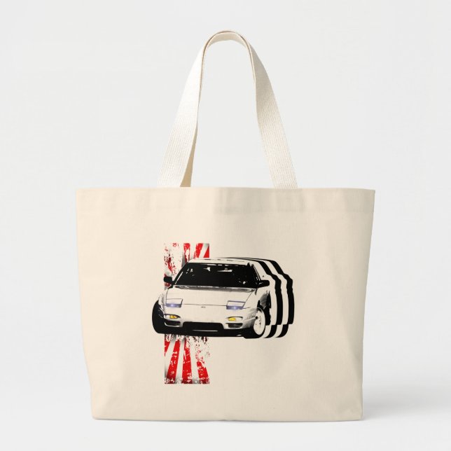 240sx Japan Large Tote Bag (Front)