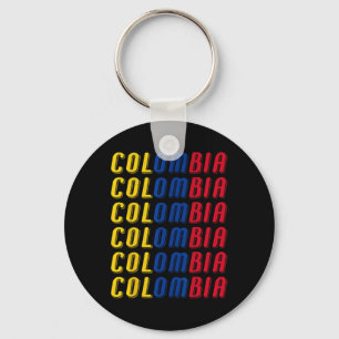 2425 Colombian Flag Soccer Jersey Kit Sport Unifor Keychain