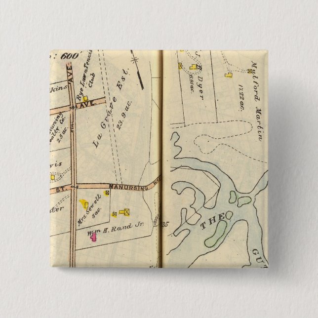 246247 Rye 2 Inch Square Button (Front)