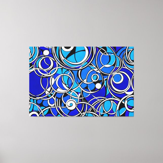 24_011, Geometric Abstract Art Canvas Print (Front)