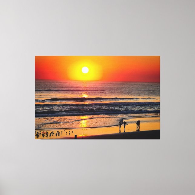 24_039, Sunrise Beach Canvas Print (Front)