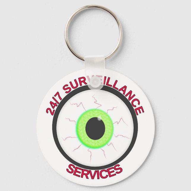 24/7 Surveillance Services Keychain (Front)