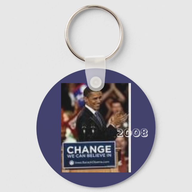 #24 Barack Obama, 2008 Keychain (Front)