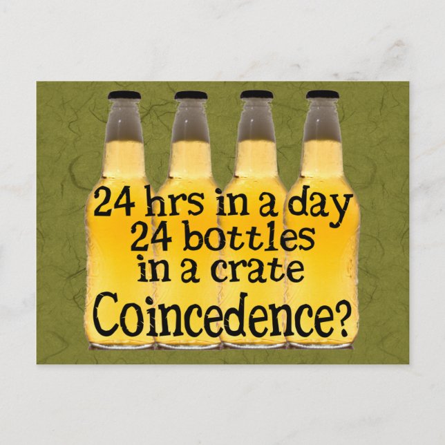 24 Bottles of Beer Postcard (Front)