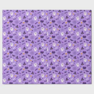 24 Cute Halloween Digital Papers, Spooky Ghost Pum Wrapping Paper