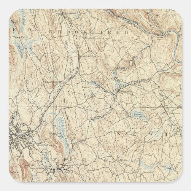24 Danbury sheet Square Sticker (Front)
