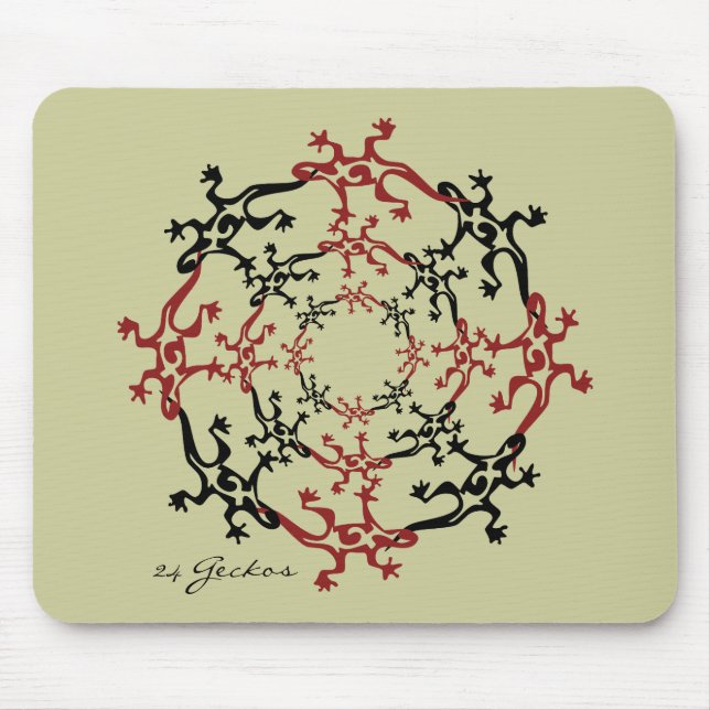 24 Geckos Mouse Pad (Front)
