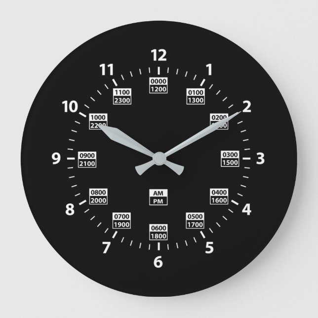 24 Hour Military Style Time Clock (Front)