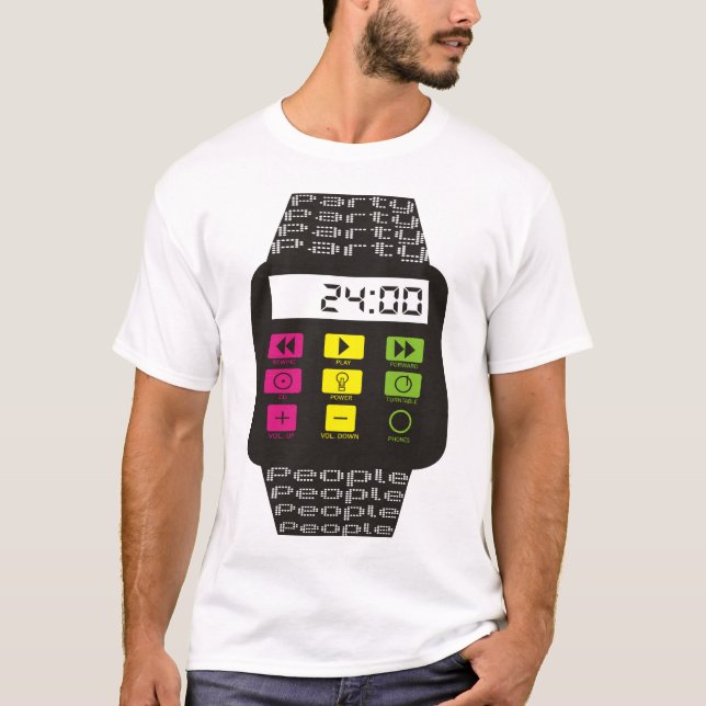 24 Hour Party People Watch T-Shirt (Front)