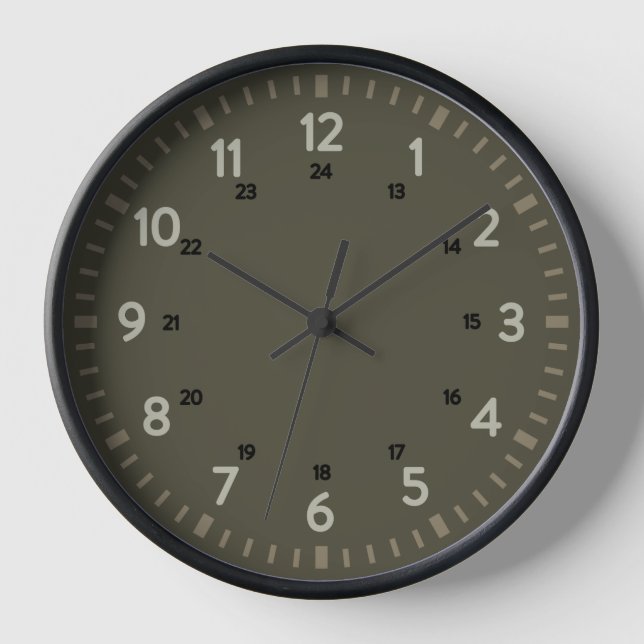 24-Hour School Clock (Front)