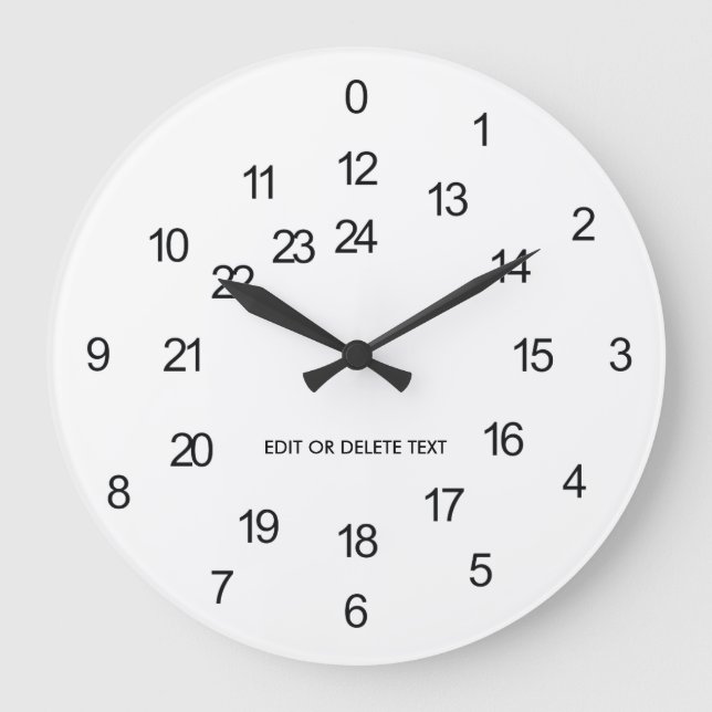 24 Hours Customizable Wall Clock (Front)