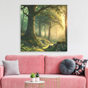 24 Inch Square Custom Canvas Photo Wall Art