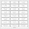 24 Individual Wedding Guest Address Labels