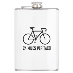 24 Miles Per Taco Hip Flask