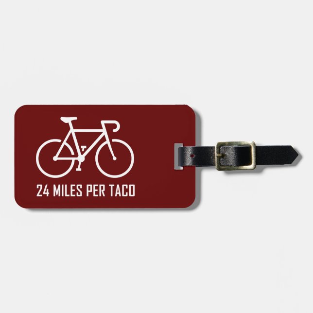 24 Miles Per Taco Luggage Tag (Front Horizontal)