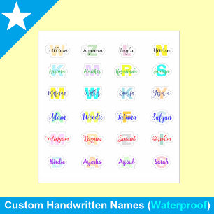 24 Noms De Monogrammes Transparents, Stickers impe