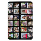 24 Photo Collage with Family Name Date - black