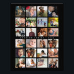 24 Photo Template Collage with Custom Text Poster<br><div class="desc">24 Photo Template Collage with Custom Text Poster


template with 24 photos. For best results,  use square cropped photos. To change the background colour,  click on the customize option and choose a new background colour.</div>