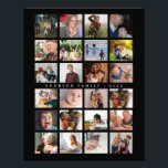 24 Photo Template Collage with Custom Text Poster<br><div class="desc">24 Photo Template Collage with Custom Text Poster


template with 24 photos. For best results,  use square cropped photos. To change the background colour,  click on the customize option and choose a new background colour.</div>