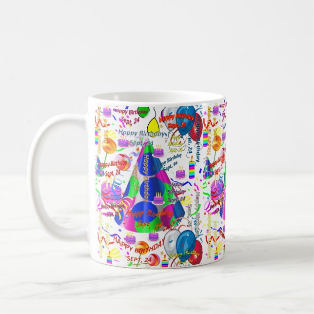 24 septembre Mug d'anniversaire (Gauche)