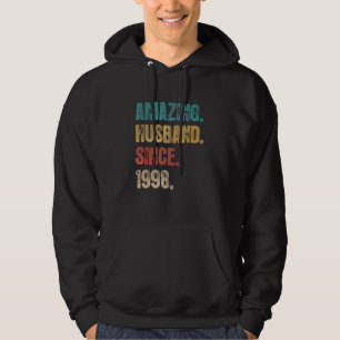 24 Wedding Aniversary For Him Amazing Husband Sin Hoodie