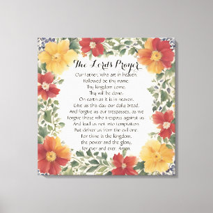 24 x 24 The Lord's Prayer Canvas Print