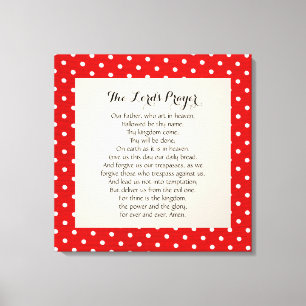 24 x 24 The Lord's Prayer  Canvas Print