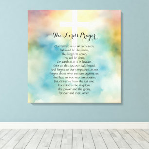 24 x 24 The Lord's Prayer  Canvas Print