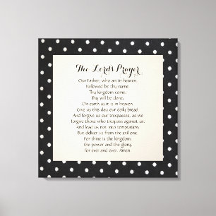 24 x 24 The Lord's Prayer  Canvas Print