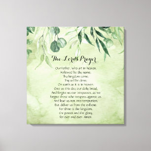 24 x 24 The Lord's Prayer  Canvas Print